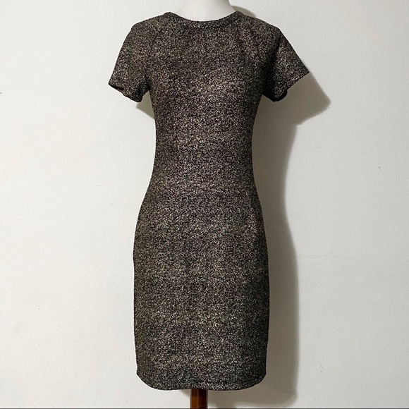 Bar III Dresses & Skirts - BAR III Gold Fitted Dress